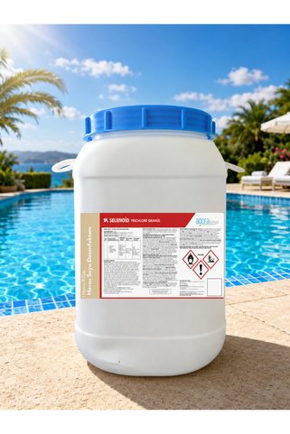 Selenoid Trichlore %90 Granül Klor 25 Kg Havuz Kloru - Havuz Suyu Dezenfektanı