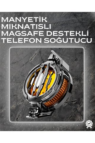 FMA LED Işıklı Telefon Soğutucu | Ultra Sessiz Fan | Mıknatıslı ve Aparatlı Bağlantı
