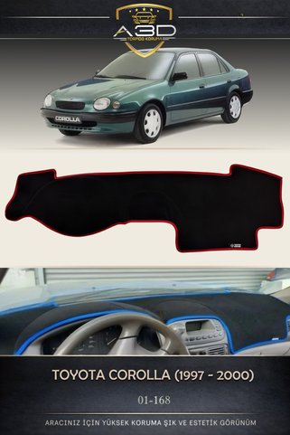 A3D TORPİDO KORUMA Toyota COROLLA (1997-2000) Torpido Koruma Kılıfı Havlusu Örtüsü Halısı Koruyucu Ön Aksesuar