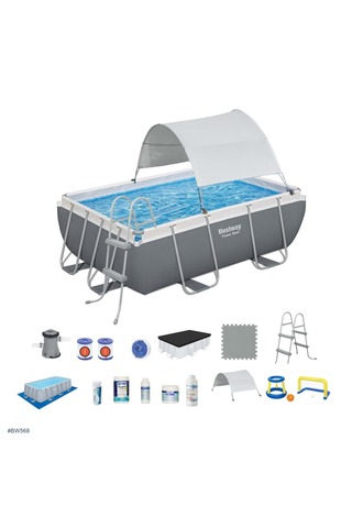 BESTWAY Gölgelikli Prefabrik Havuz Seti 282x196x84cm Bw568 56629