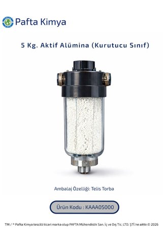 Pafta Kimya 5 Kg. Aktif Alümina (Kurutucu Sınıf) 1 Adet