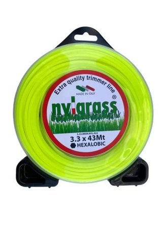 NYLGRASS Yüksek Kaliteli Tırpan Misinası Misinesi 3.3mm 43 Metre 2 Adet