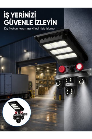 Epilons Solar Panelli 3 Ls Me Günlik Kamerası Hareket Aılamalı Led Aydınlatmalı