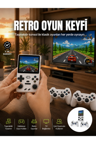 Artepieza co. Taşınabilir El Konsolu Kablosuz Gamepadli Yeni Nesil - Lisinya