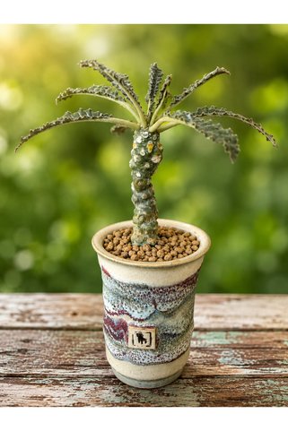 ATLANTE CACTUS Dorstenia Horwoodii x Foetida - Minyatür masaüstü palmiyesi