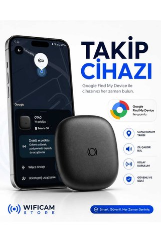 WIWOCAM Mini Akıllı Takip Cihazı Eşyalarınız ve Evcil Hayvanlarınız İçin Pratik Takip Çözümü