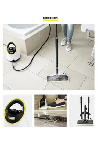 Karcher Sc 2 Deluxe Easyfix Buharlı Temizlik Makinesi 1500W 3.2 Bar Güçlü Buhar Cam Halı Sert Zemin Kimyasal İçermeyen Hijyenik Hızlı Isınan Ev Tipi Profesyonel Buhar Temizleyici Garantili