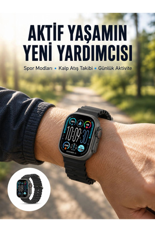 Epilons Amoled Ultra Akıllı Saat 15 Gün Batarya Güçlü Ekran Yeni Nesil