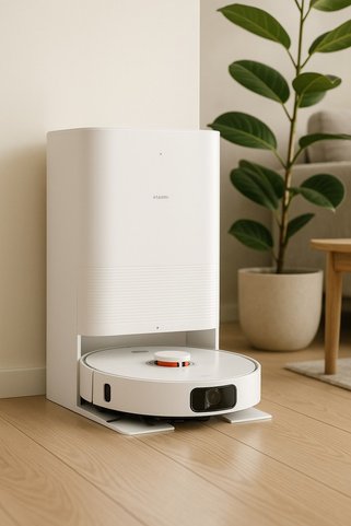 Xiaomi Akıllı Robot Süpürge ve Islak Mop Beyaz 7000 Pa Emiş Çift Döner Paspas 120 Derece Engel Tanıma, WiFi