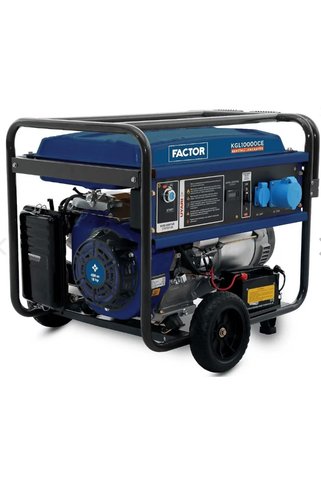 Factor KGL 10000 CE Marşlı 10 kVA Monofaze Benzinli Jeneratör