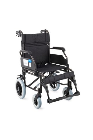 Comfort Plus DM-337 Refakatçi Kullanımlı Alüminyum Hasta Taşıma Sandalyesi 45CM Oturma Genişliği