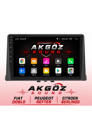 GÖZA-X FIAT DOBLO PEUGEOT REFTER CITROEN BERLINGO MULTİMEDYA ÇERÇEVESİ 10 İNÇ SOKETLİ