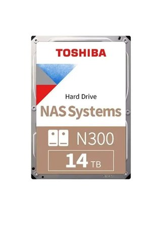 Toshiba N300, HDWG51EUZSVA, 3.5", 14TB, 512Mb 7200 Rpm, SATA3, 7/24 NAS, SERVER, HDD (Türkiye D
