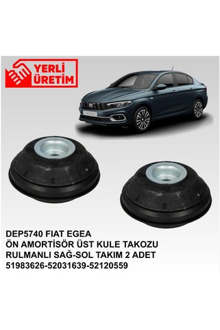 Depar DEP5740 FIAT EGEA ÖN AMORTİSÖR ÜST KULE TAKOZU RULMANLI SAĞ-SOL TAKIM 2 ADET 51983626-52031639-52120559