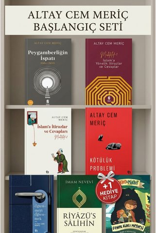 Tin Yayınları Altay Cem Meriç 6 Kitap Seti: Peygamberliğin İspatı, Muhtelif 1-2, Kötülük Problemi, Öğrenmeyi Öğrenmek, Riyazussalihin