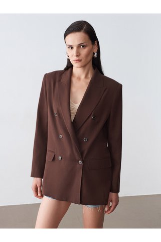 Dilvin 60804 %100 Lyocell Blazer Ceket