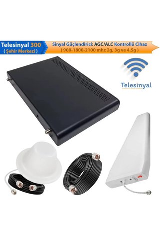 Telesinyal GSM Telefon Sinyal, Şebeke Güçlendirici Ve Yükseltici AGC/ALC (ŞEHİR MERKEZİ İÇİN) (3 BANT 900, 1800, 2100)