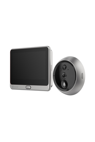 EZVIZ DP2C 2MP 1080P Kablosuz Akıllı Görüntülü Kapı Dürbünü, Entegre Ekran ve Kapı Zili, Bataryalı, PIR