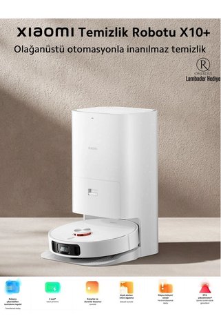 Xiaomi Premium Robot Süpürge Çöp İstasyonlu Halı Tanıma Otomatik Boşaltma Akıllı Haritalama WiFi Kontrol