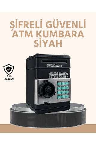 Epilons Işıklı Sesli Şifreli Atm Görünümlü Kasa Kumbara