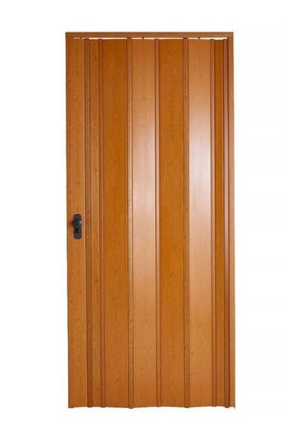 Sarpaş Dekor Sarpaş Akordiyon Kapı 150x186 Meşe Camsız Kalın Kapı Katlanır Akordeon Pvc Anahtar Kilitli