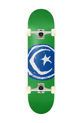 Foundation 8.50 Star And Moon Green Complete Profesyonel Kaykay
