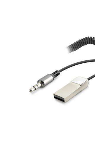 Marsilyan Aux Bluetooth Ses Alıcı Adaptör Dahili Kablolu Handsfree 3.5Mm - Siyah HD9005 TG84YUB-587HFC