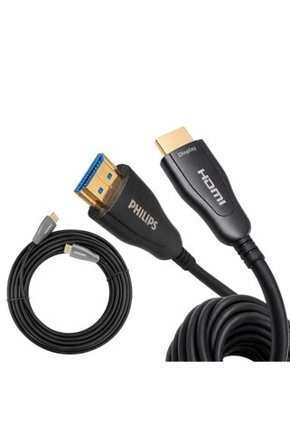 Philips SWR3019W/93 100 Metre 4K 60Hz AOC Fiber Optik HDMI Kablo Çinko Alaşım Gövde