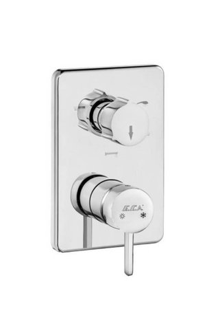 Eca - Purity Ankastre BanyoDuş Bataryası Sıva Üstü Grubu 3 Yollu OUTLET - 102167302H-K-