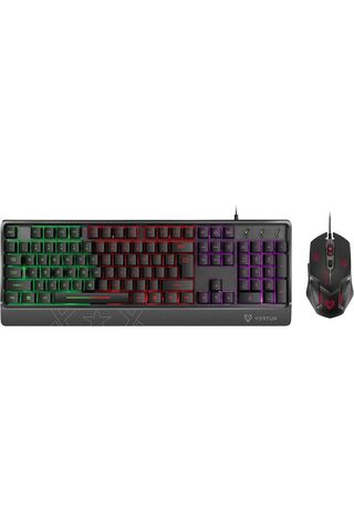 VERTUX Orion, oyun klavyesi ve fare, 6 programlanabilir fare, ayarlanabilir 3200 dpi, bilek desteği