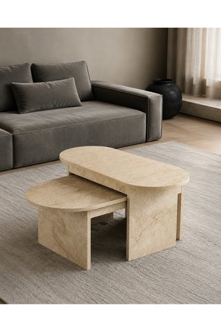 Cosargroup Orta Sehpa Yan Sehpa 2'Li Setro - ORTA SEHPA-0026