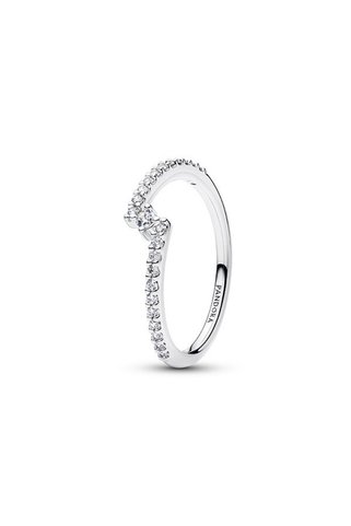 Pandora 925 Ayar Gümüş Işıltılı Ayrık Pavé Yüzük