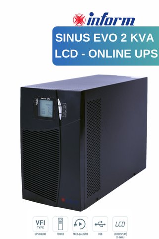 Inform Sinus Evo 2 Kva Online Ups Lcd Ekranlı