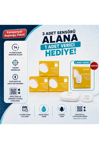 Yuwel Anytime Sürekli glukoz takip sistemi (sensör )