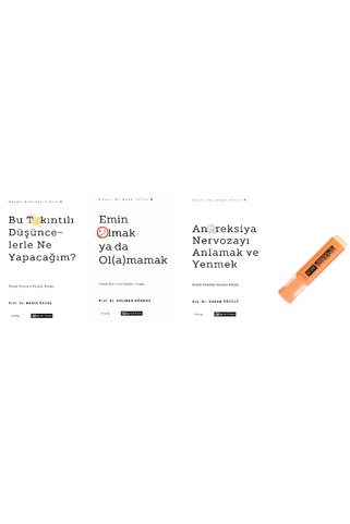 Epsilon Yayınevi Bu Takıntılı Düşüncelerle Ne Yapacağım? + Emin Olmak Ya da Olamamak + Anoreksiya Nervozayı Anlamak ve Yenmek 3 KİTAP SET KALEM HD
