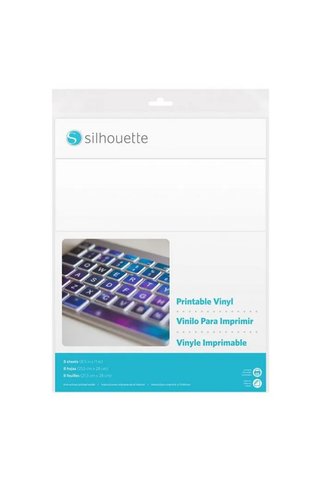 Silhouette Yazdırılabilir Yapışkanlı Etiket Sticker Folyosu (8 Adet)