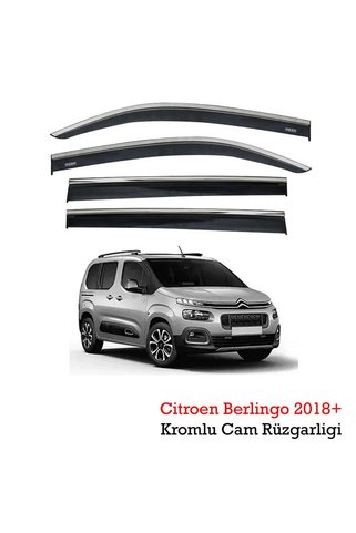 Niken Cam Rüzgarlığı Kromlu Citroen Berlingo 2018 Ve Üzeri Modeller Destekli