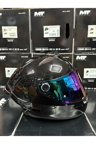 MT Helmets thunder 4R Pure parlak (+1 şeffaf vizörlü) gönderilecektir
