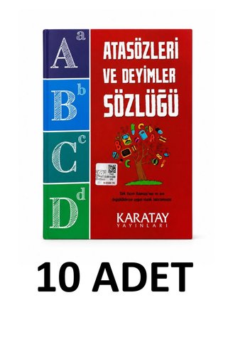 Karatay Yayınları 10 ADET İlkokul ve Ortaokul Öğrencileri İçin Atasözleri ve Deyimler Sözlüğü Büyük Boy Karton Kapak TDK Uyumlu Atasözü ve Deyimler Sözlük