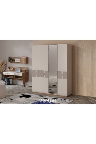 Doressa Living Ellas 4 Kapılı Gardırop