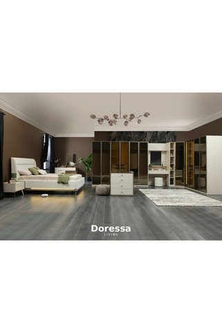 Doressa Living Lena Şifonyer Modüllü Reflekte Köşe Yatak Odası Takımı