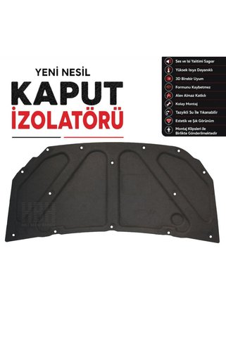 öz-iş Hyundai Accent Era Kaput izolatörü (2006-2012 Arası)+KLİPS