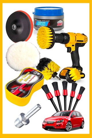MOONPRO İlaçlama Pompaso Detaylı Temizleme Fırçası Çizik Onarıcı Ped Çizik Onarıcı İlaç Jel Set..