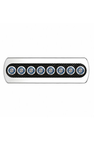 Labarka 8'li Krom Switch Panel Sigortalı Korna Butonlu 12-24V