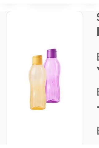 Tupperware Eco Şişe 1 Lt 2 Li Görseldeki Renkler