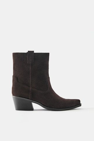 Pull & Bear Deri kovboy bot