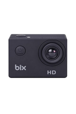Bix Edge 1 HD Aksiyon Kamerası 720P 30 Metre Su Geçirmez Kılıflı Su Altı Bisiklet Motosiklet Kask Kamerası Webcam Özellikli Siyah