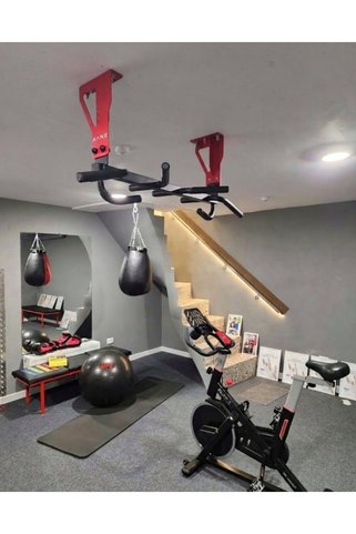 Rane Fitness Equipment Barfiks Barı Çok Farklı Tutuş Özelliğine Sahip Kırmızı Renk 2 Farklı Montaj Özelliğine Sahip