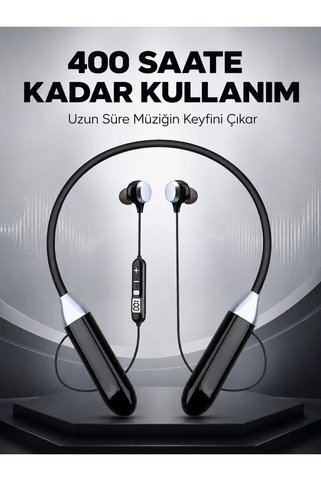 shopwave Spor İçin Bluetooth Boyun Kulaklığı Mikrofonlu Kablosuz Kulak İçi Müzik Ve Telefon Kulaklığı