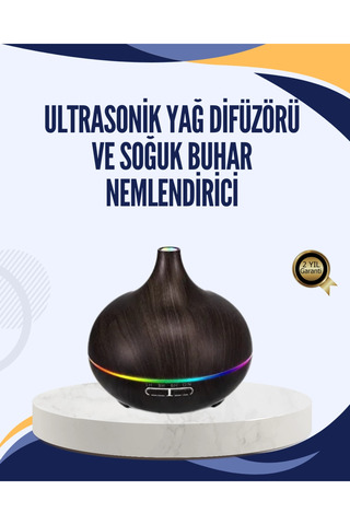 ARNEER Mey İthalat® Led Işıklı Sessiz Çalışan Soğuk Buhar Nemlendirici